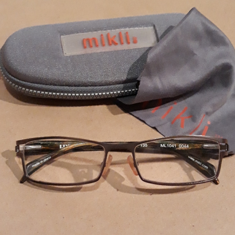 Alain Mikli ML1041 0044 Matte Brown glasses  Case and Cloth